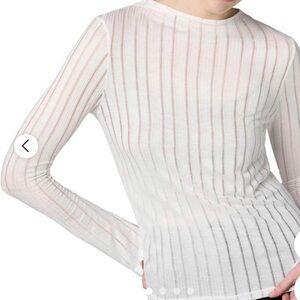 All Saints Aki Ribbed Long Sleeve Top